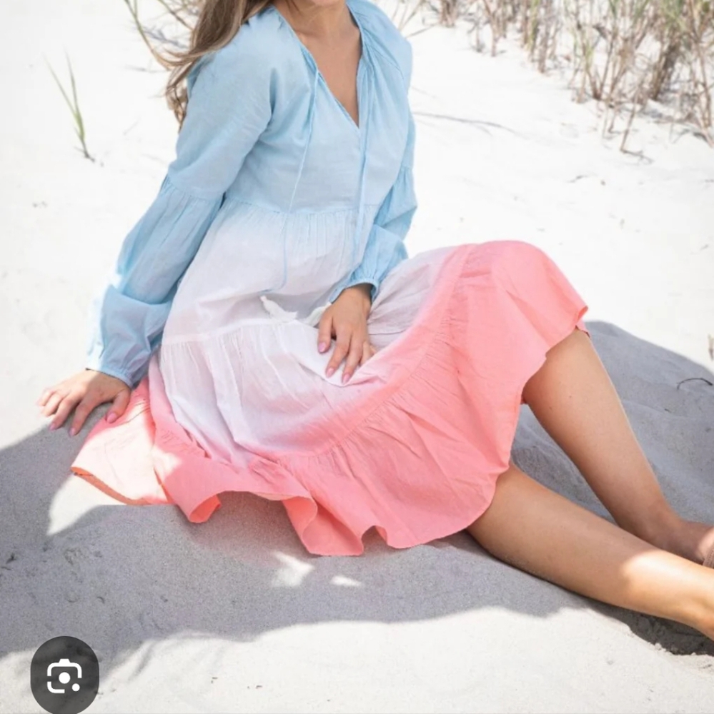 Simply Southern Blue and Pink Ombre Mini Dress